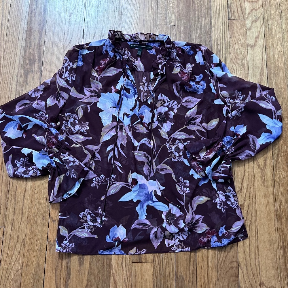 WHBM sheer blouse - Picture 2 of 4